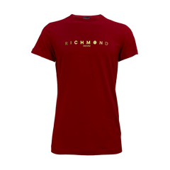 Футболка Richmond красный с надписью ( 3309 2330 0326)
