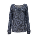 Блуза TimeOut синий в принт ( 084086209BA081)