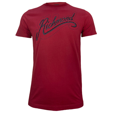 Футболка Richmond красный с надписью ( 3232 1323 0323)