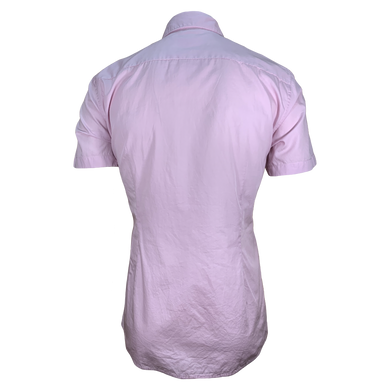 Рубашка короткий рукав Richmond розовый с надписью ( 3405 3664 1024)