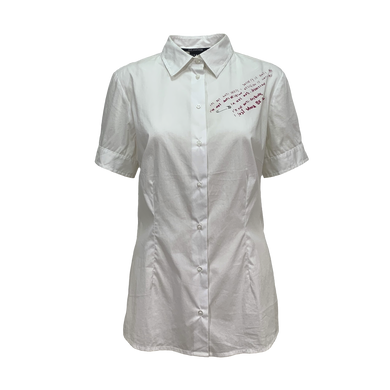 Рубашка к/р Richmond белый с рисунком ( 3402 0884 0001)