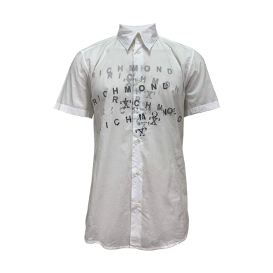 Рубашка Richmond белый с надписью ( 3403 3773 0001)