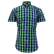Рубашка короткий рукав Cortefiel сине/зеленый ( 750559024)