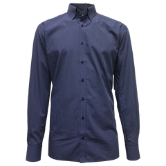Рубашка Eterna синий комбинированный ( 859619X198)