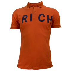 Поло Richmond оранжевый с надписью ( 3225 8285 1027)
