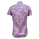 Рубашка короткий рукав Richmond розовый в принт ( A301 0925 1002)