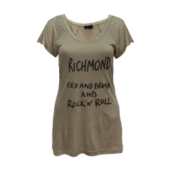 Футболка Richmond бежевый с надписью ( 3218 0441)