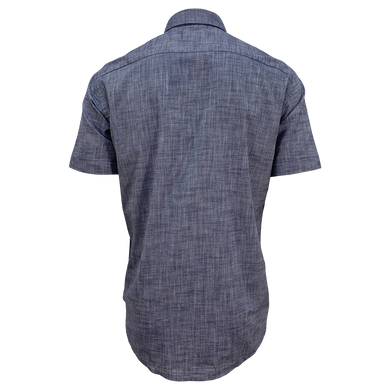 Рубашка короткий рукав MONTEGO сине/бежевый ( 0414632)