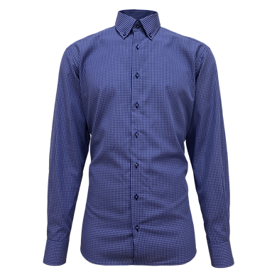 Рубашка Eterna синий в клетку ( 422011X14E)