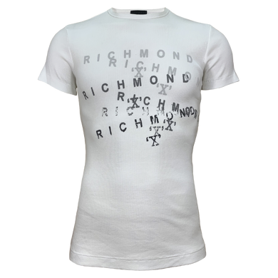 Футболка Richmond белый с надписью ( 0514 3210 3794)