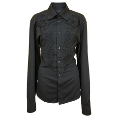 Рубашка Richmond черный с бисером ( 3428 C341 0990)